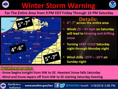 National Weather Service issues a winter storm warning | News ...