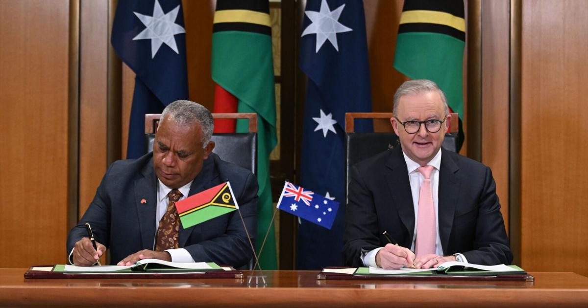 A long-awaited Australia-Vanuatu pact blocks China from building a ...