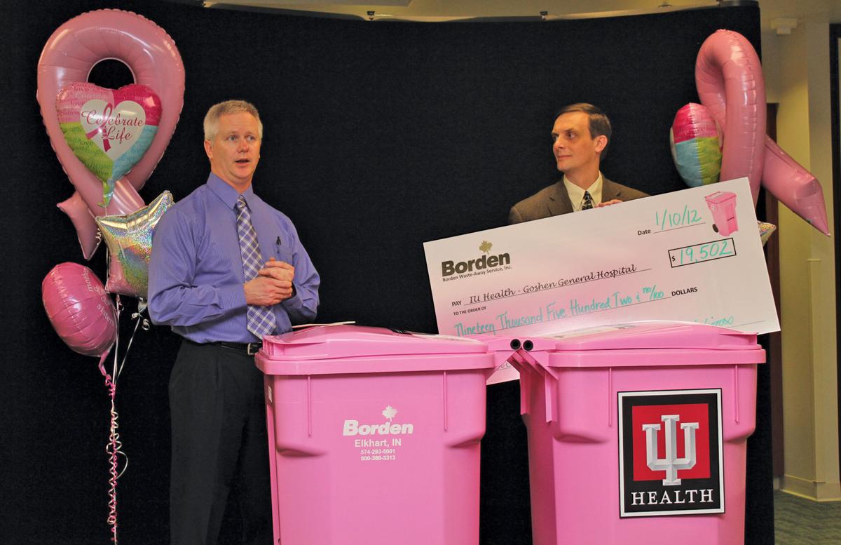 Borden S Donates Pink Proceeds To Cancer Center News Goshennews Com