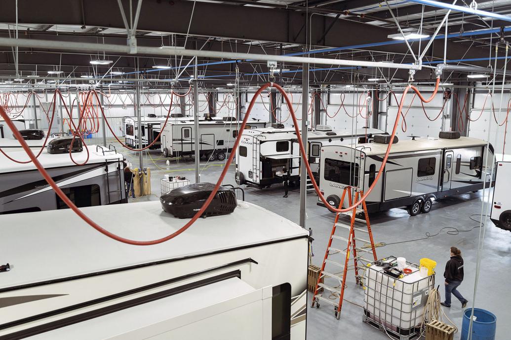 Keystone RV adds predelivery facility Business