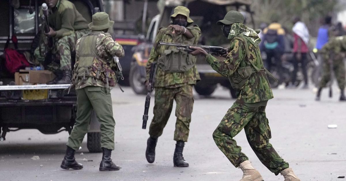 CORRECTION Kenya Police Shooting