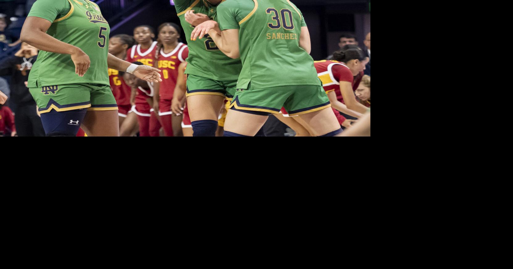 GALLERY: No. 24 Notre Dame bests No. 11 Southern Cal in final seconds at Purcell Pavilion