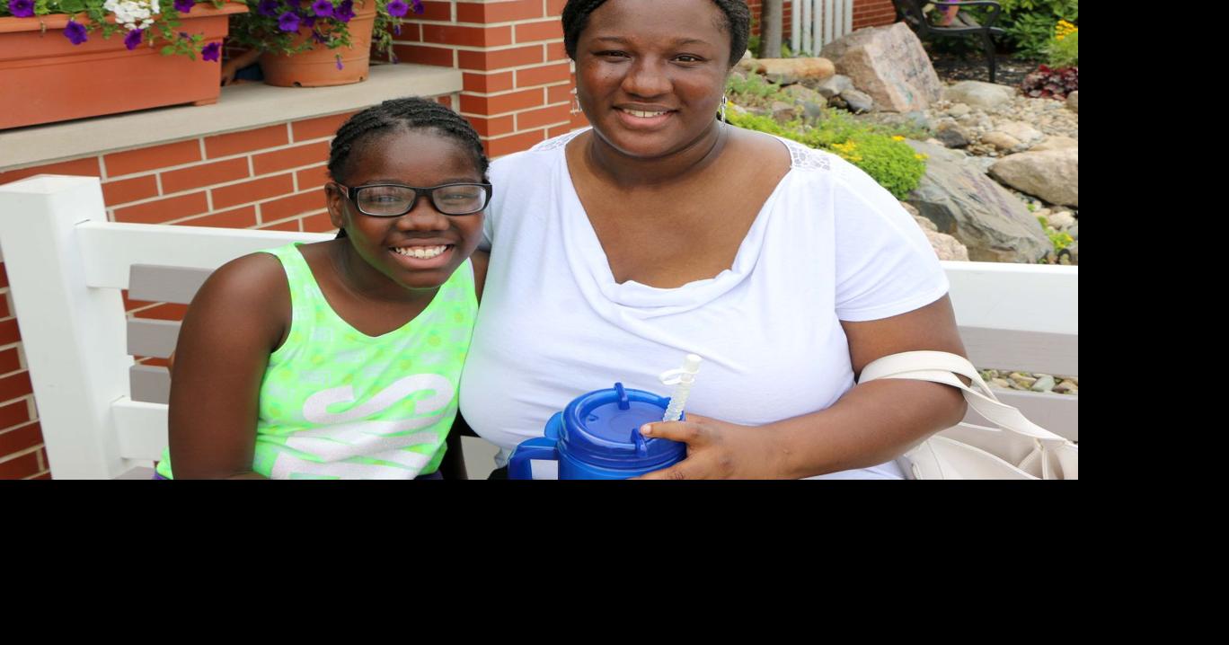 Tekyla Manuel, 11 and Tiara Johnson. Elkhart