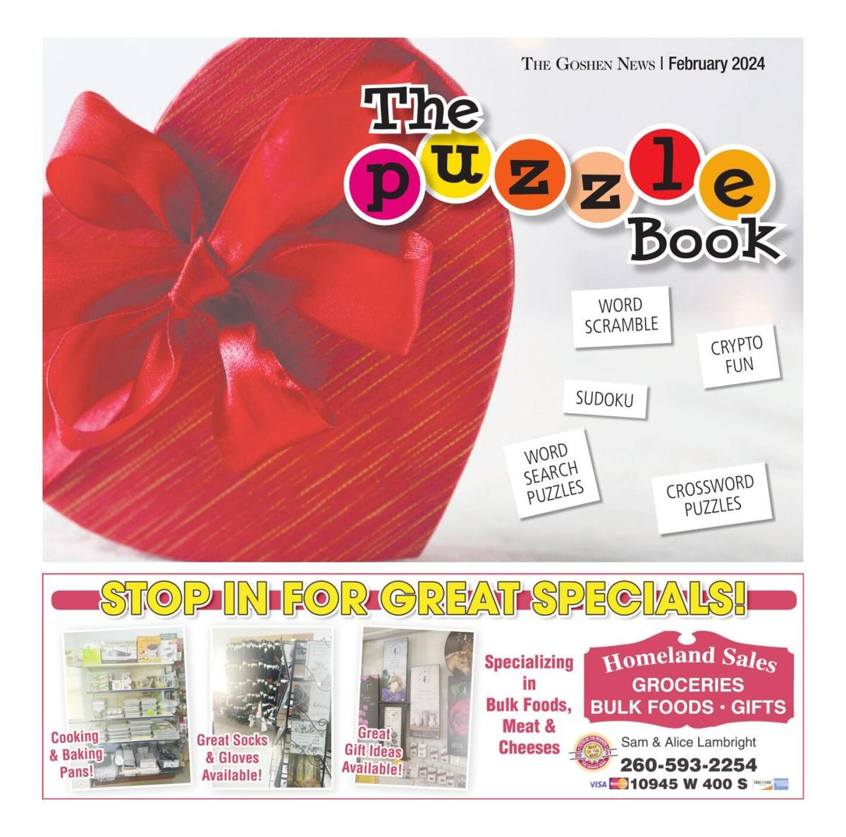 PUZZLE BOOK February 2024 edition Puzzles