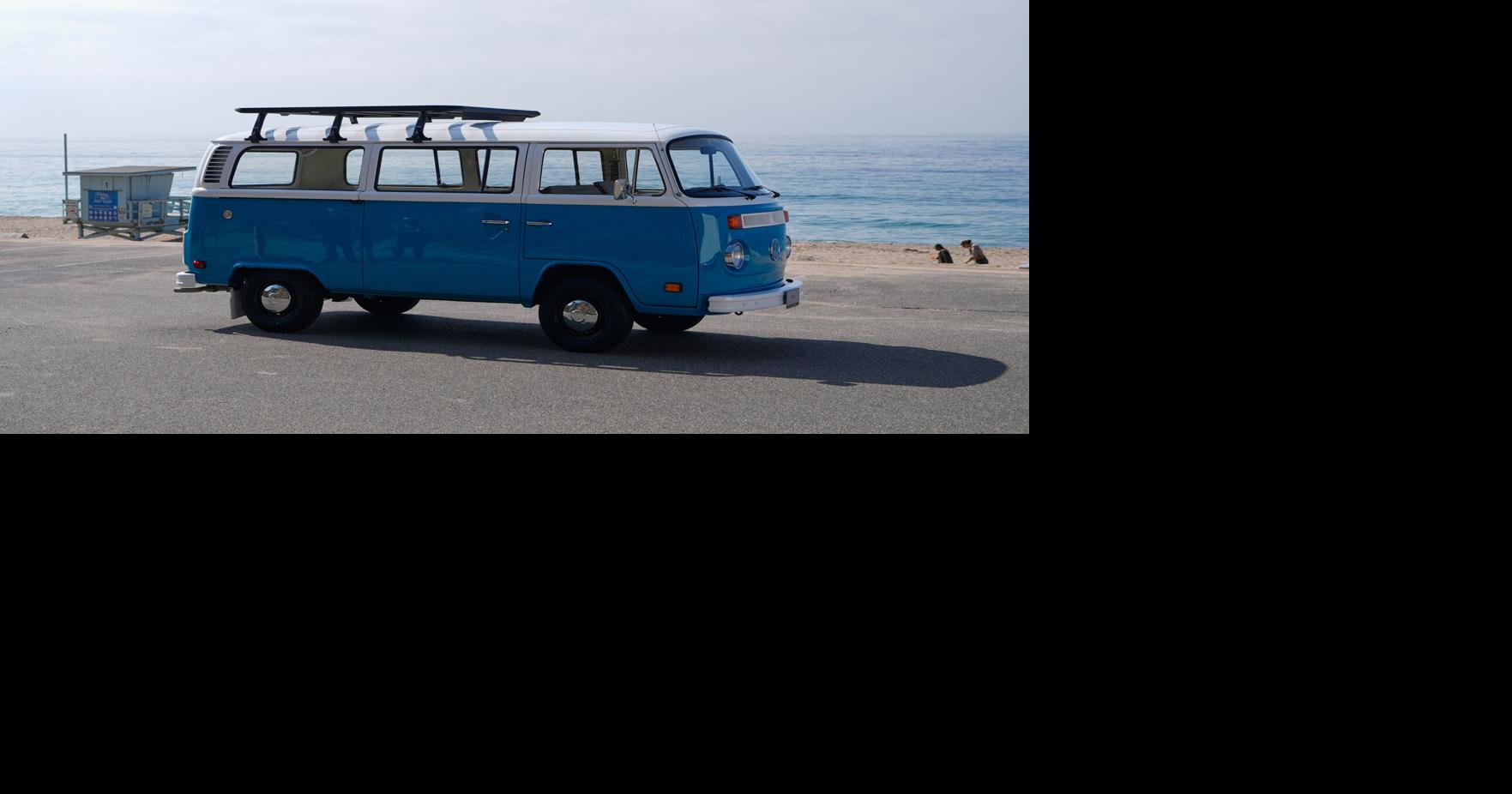 California Wildfire Blue Bus