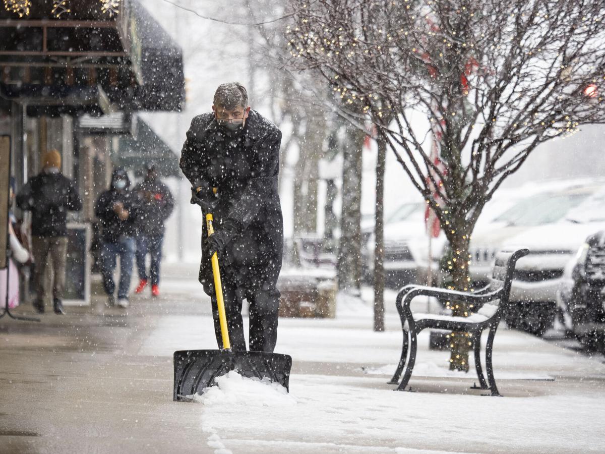 Snow arrives