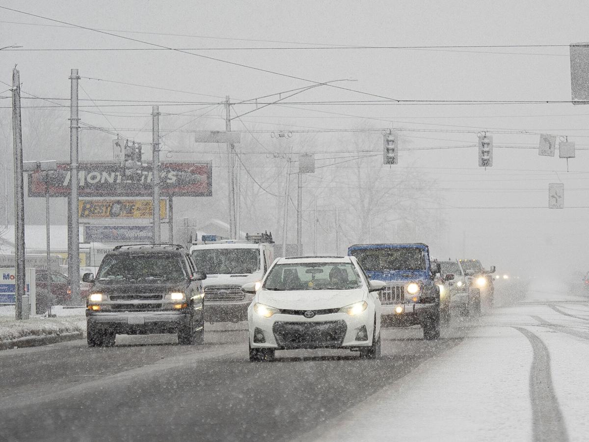 Snow arrives