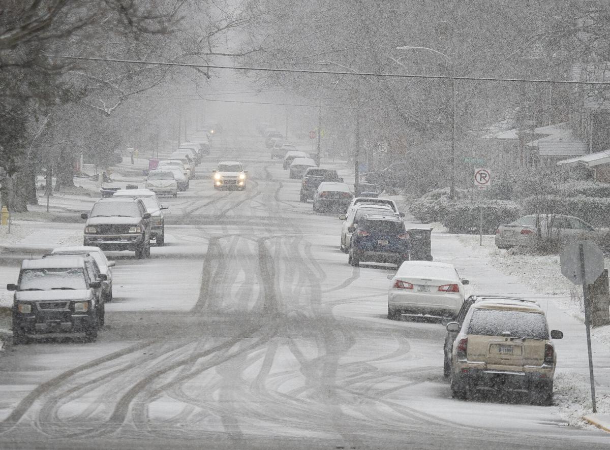 Snow arrives