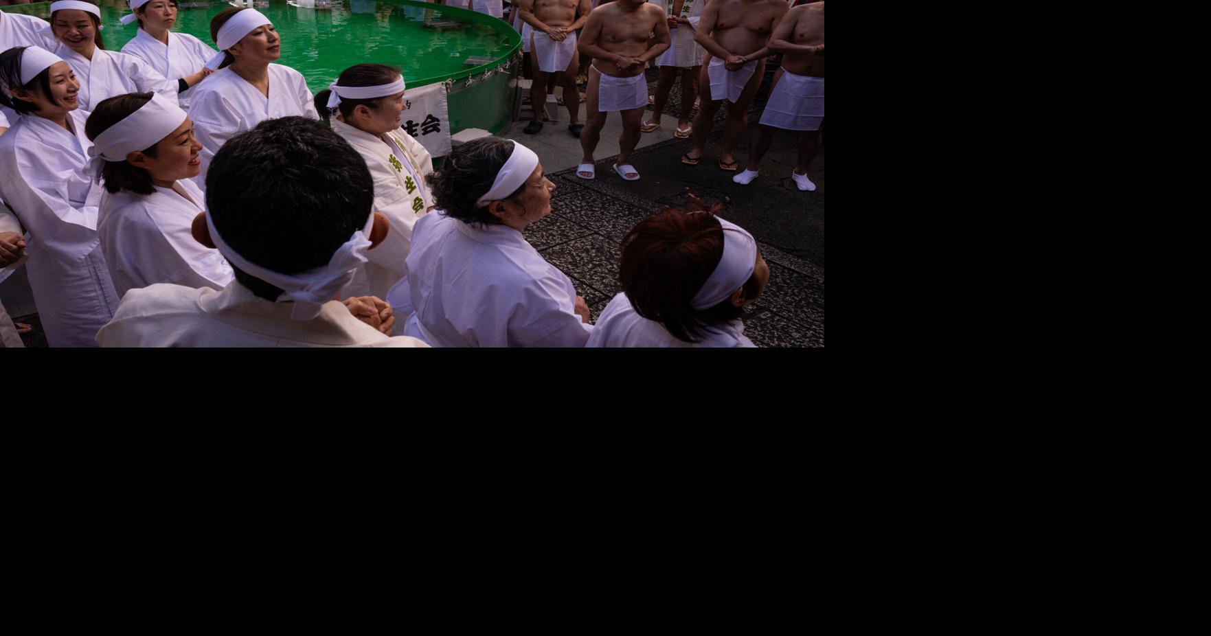 Braving the cold: Tokyo's New Year's ritual of ice baths, in photos