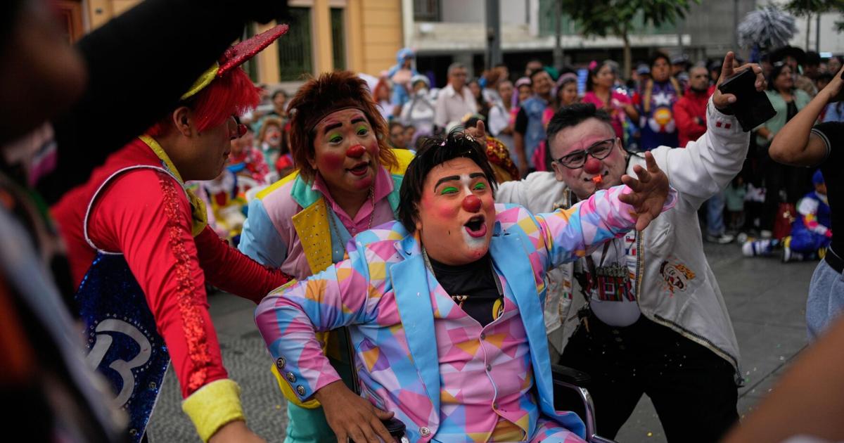APTOPIX Peru Clown Day