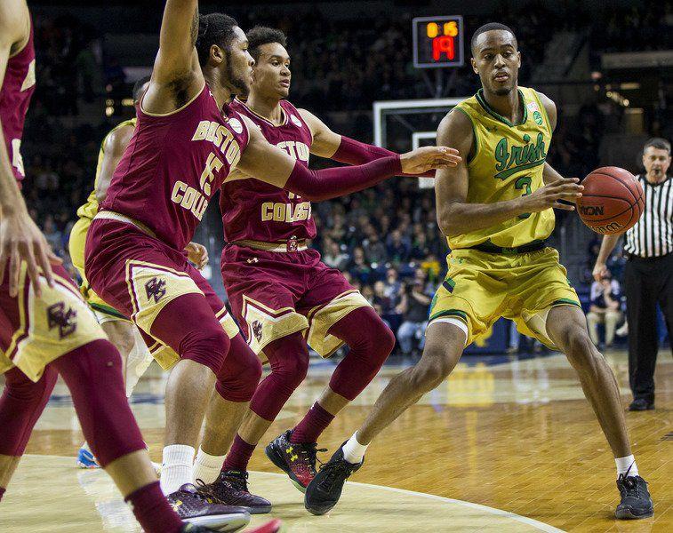 Men S Basketball Notre Dame Downs Boston College For Sixth