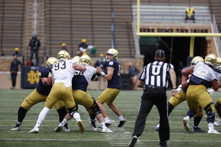 NOTRE DAME FOOTBALL Buchner leads Blue to victory in BlueGold Game