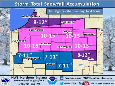 Northern Indiana Southern Michigan Under A Winter Storm Warning