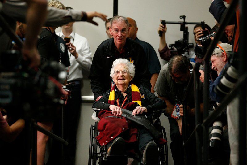 MEN'S BASKETBALL LoyolaChicago's Sister Jean has face of March