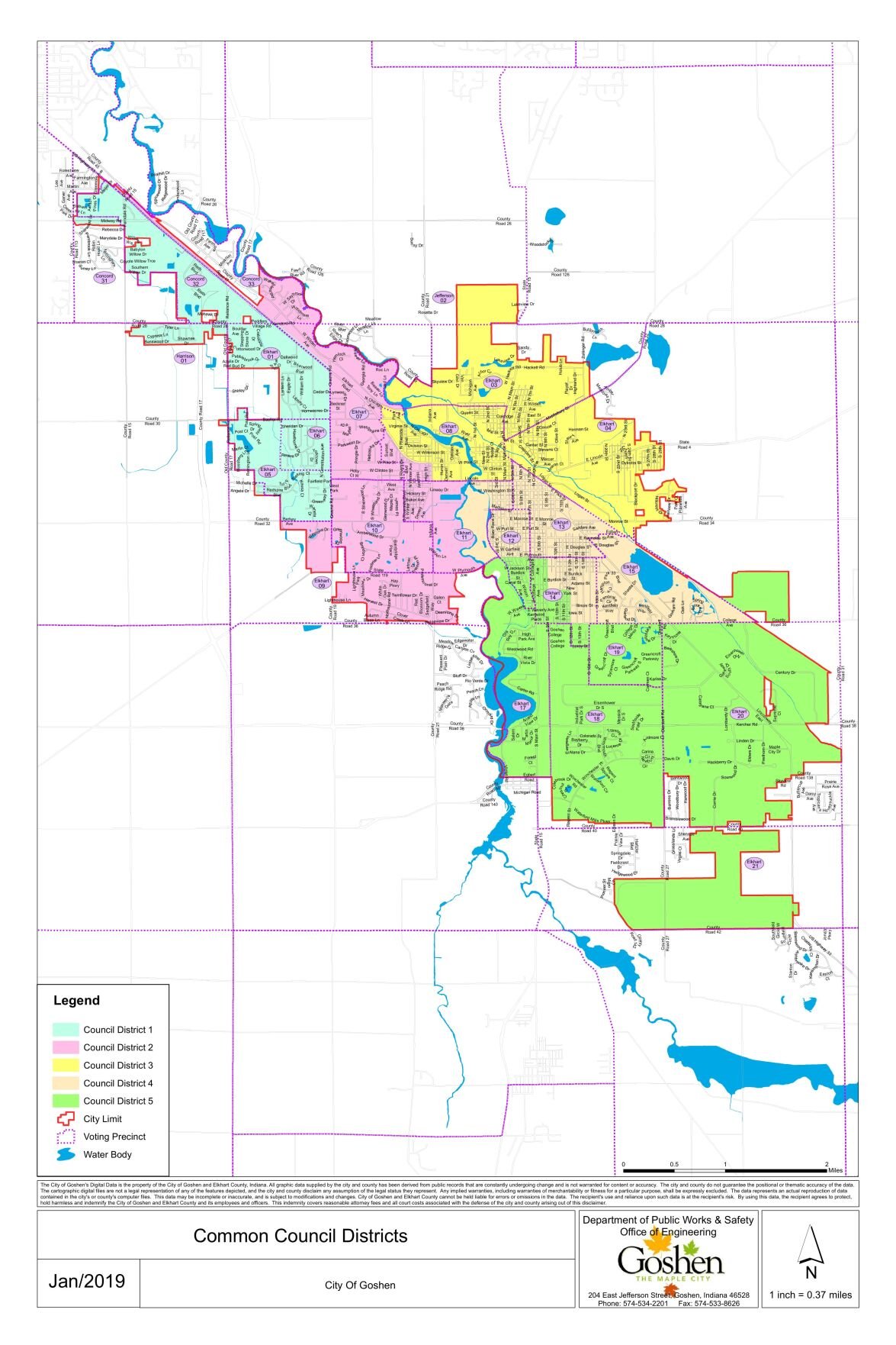 Goshen City Council Map | | goshennews.com