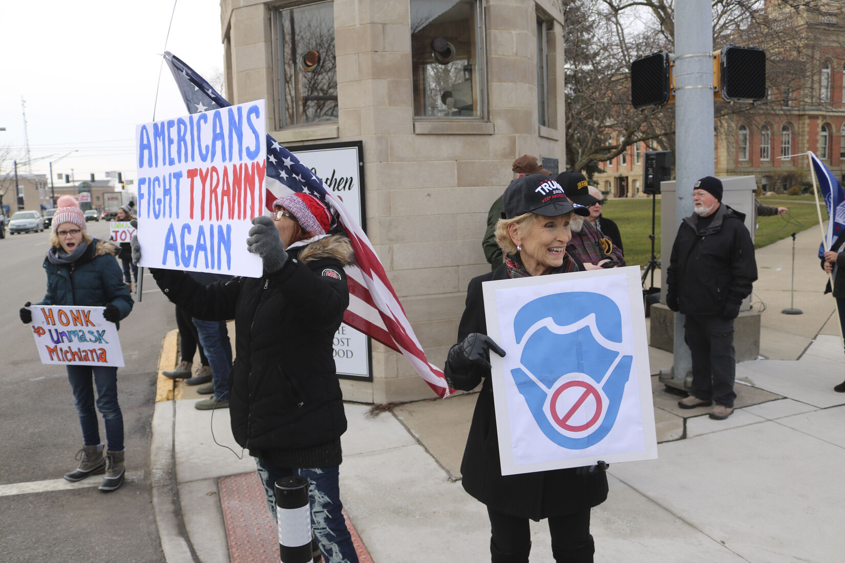 Protesters seek end to county mask mandate and fines - Vimarsana News
