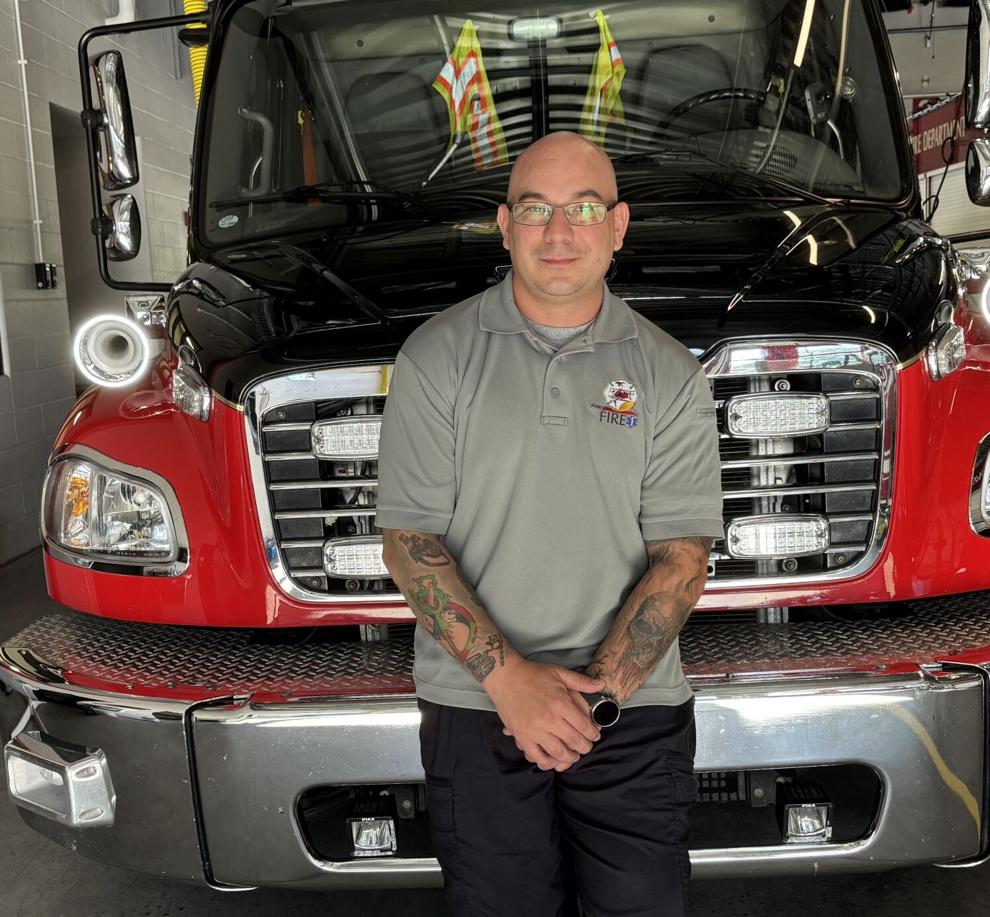 A circular route brings Collins back to a firefighting/medic career
