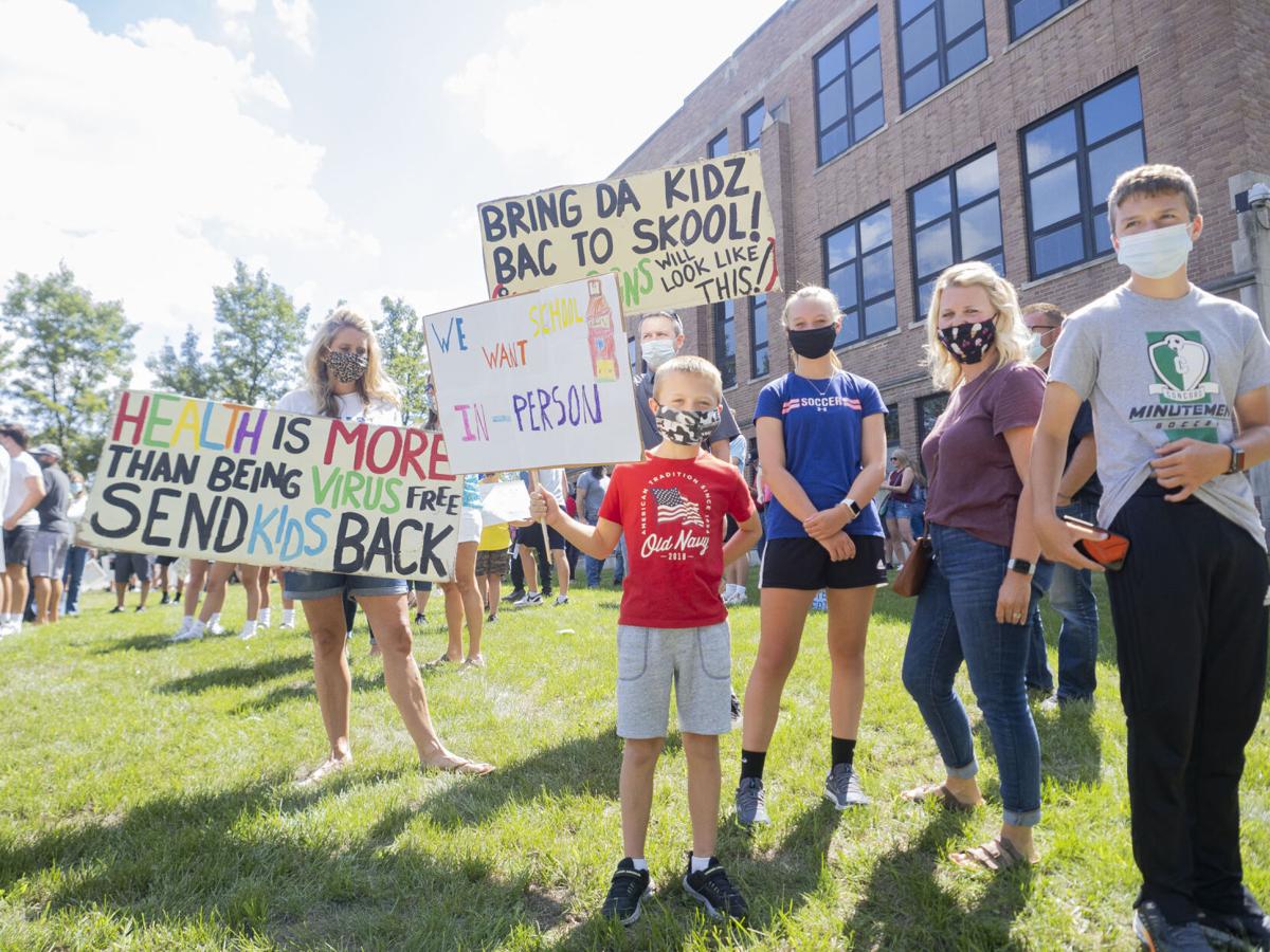 Slideshow Back To School Protests At Health Department Middlebury Schools Multimedia Goshennews Com