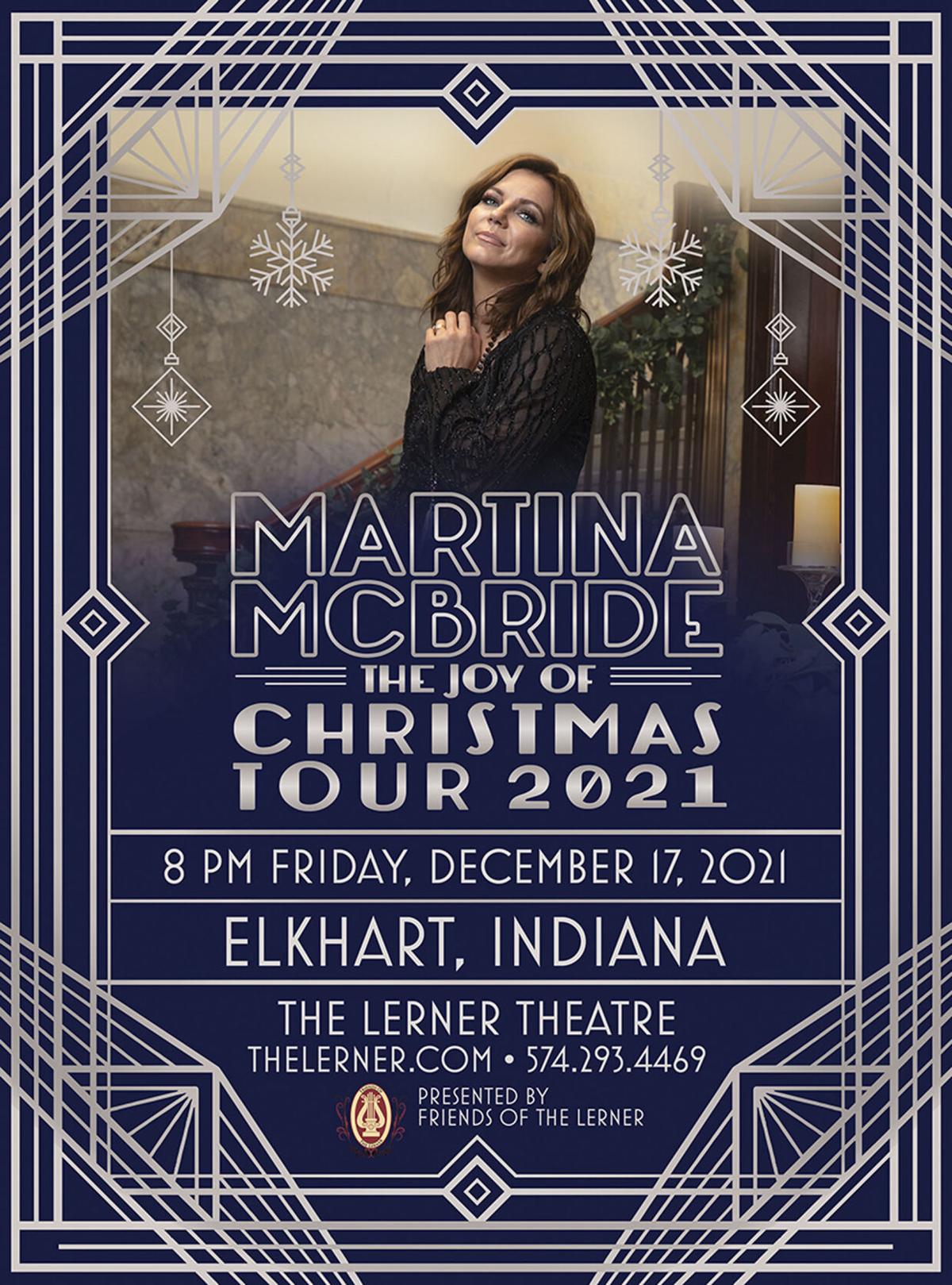 Martina Mcbride: The Joy Of Christmas 2021, December 7 Martina Mcbride S Christmas Show Coming To The Lerner News Goshennews Com