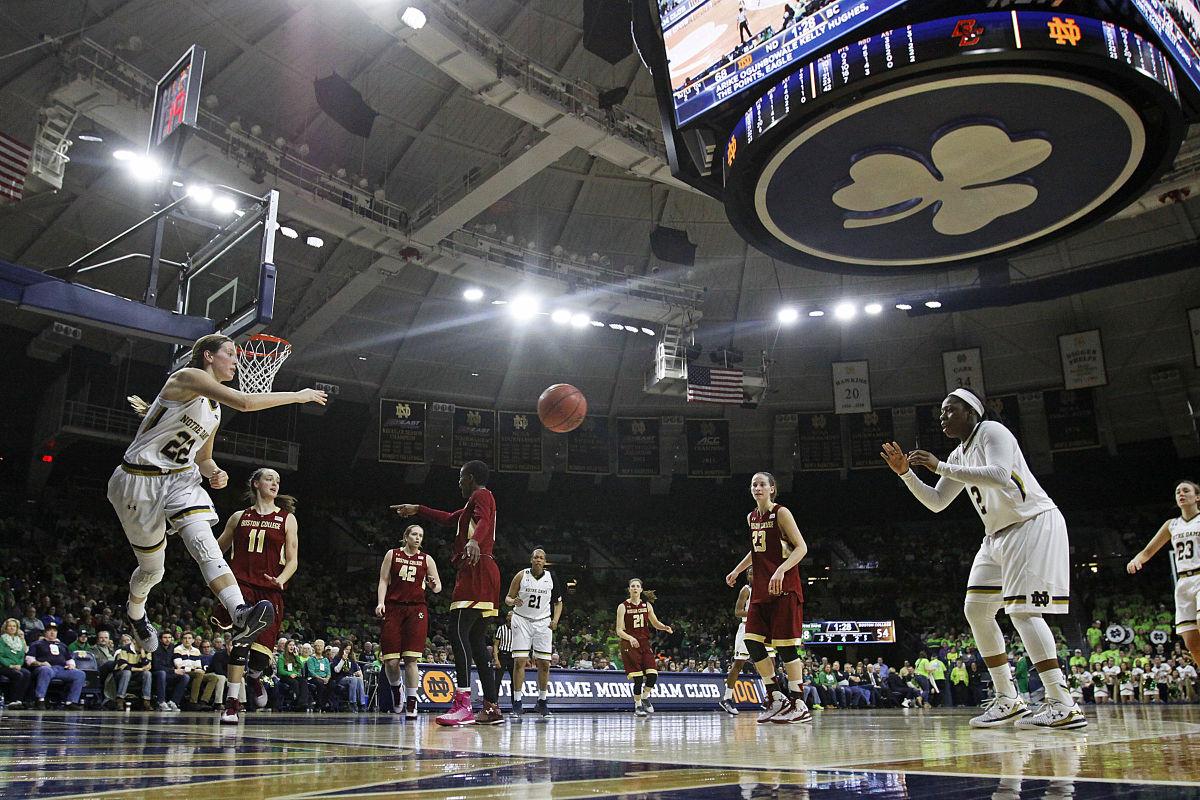 Slideshow Notre Dame Vs Boston College Women S Basketball