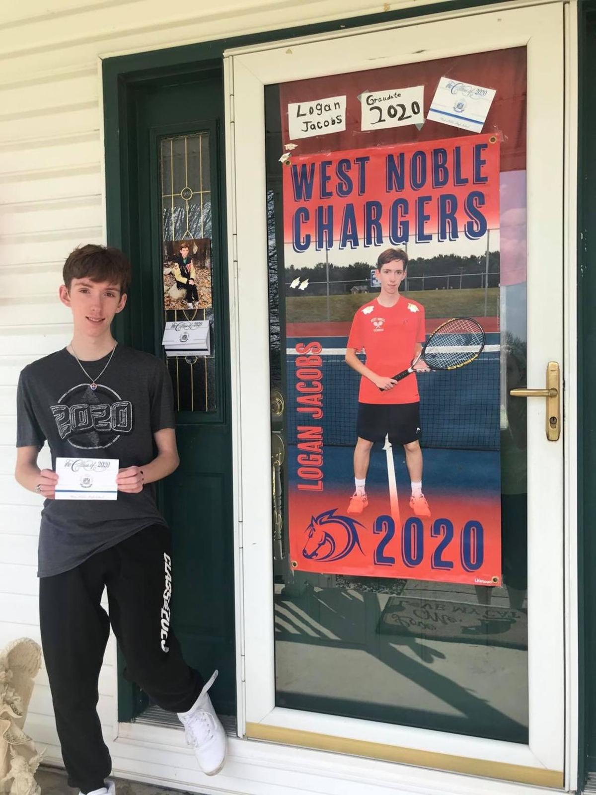 West Noble Seniors Decorate Doors To Say Goodbye To High School