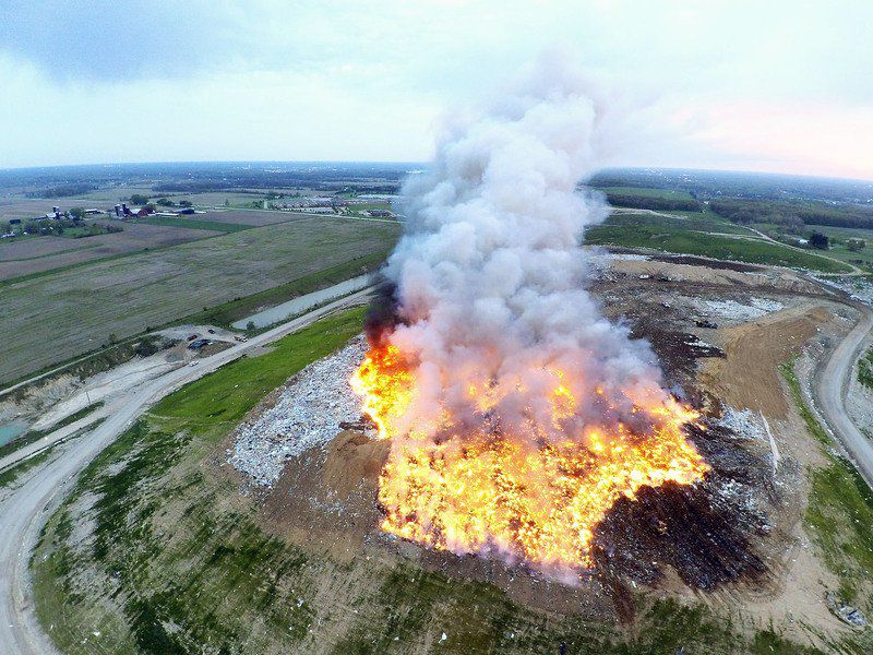 UPDATED Man files lawsuit, claims 2017 landfill fire harmed him