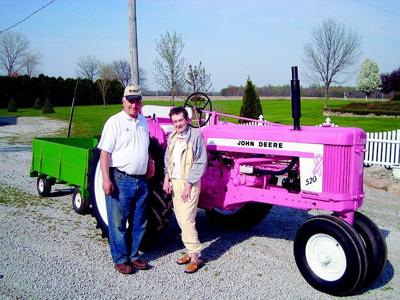Wakarusa man paints tractor pink to honor wife, raise awareness | Local  News | goshennews.com