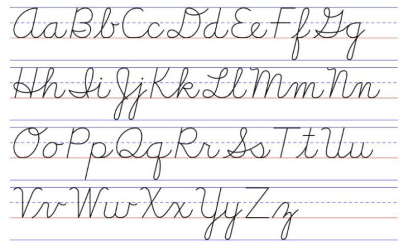 Law ensures schools may teach cursive writing News 