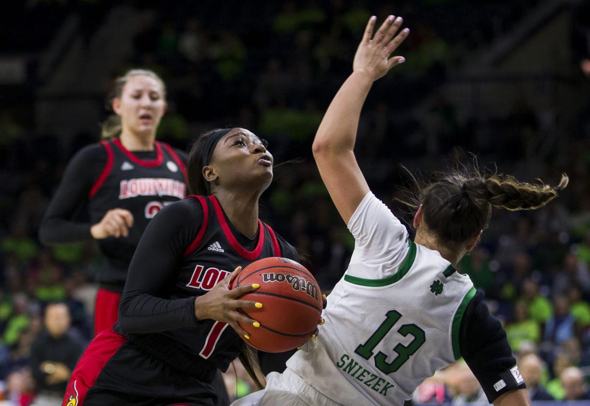 Nd Women S Basketball Evans No 5 Louisville Women Rout Notre