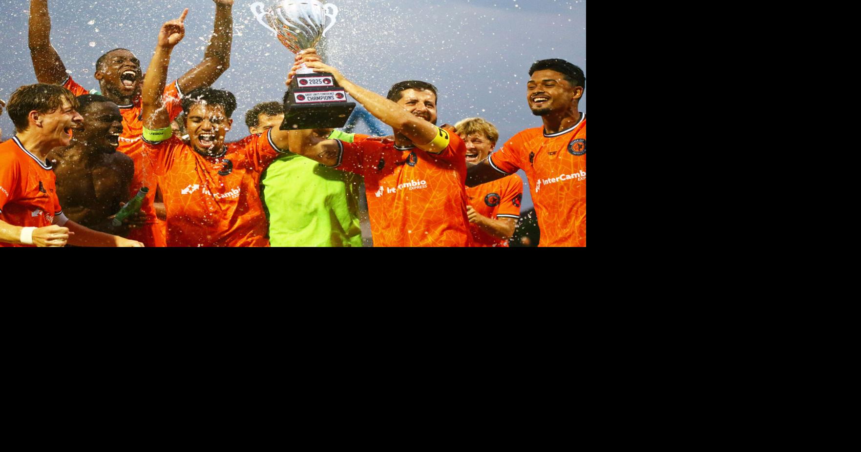 CHAMPIONS: Goshen City FC celebrates club's first league title with road 2-1 win