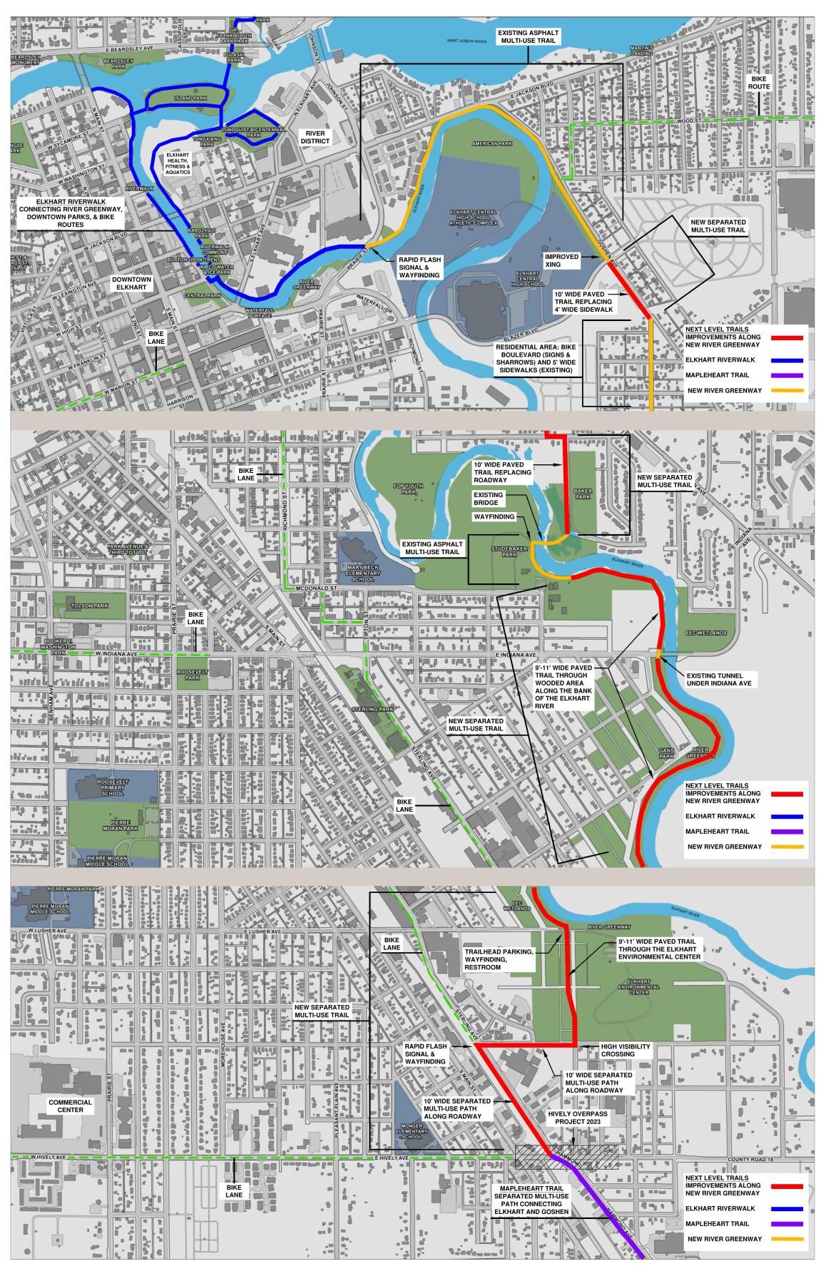 River Greenway Project Map