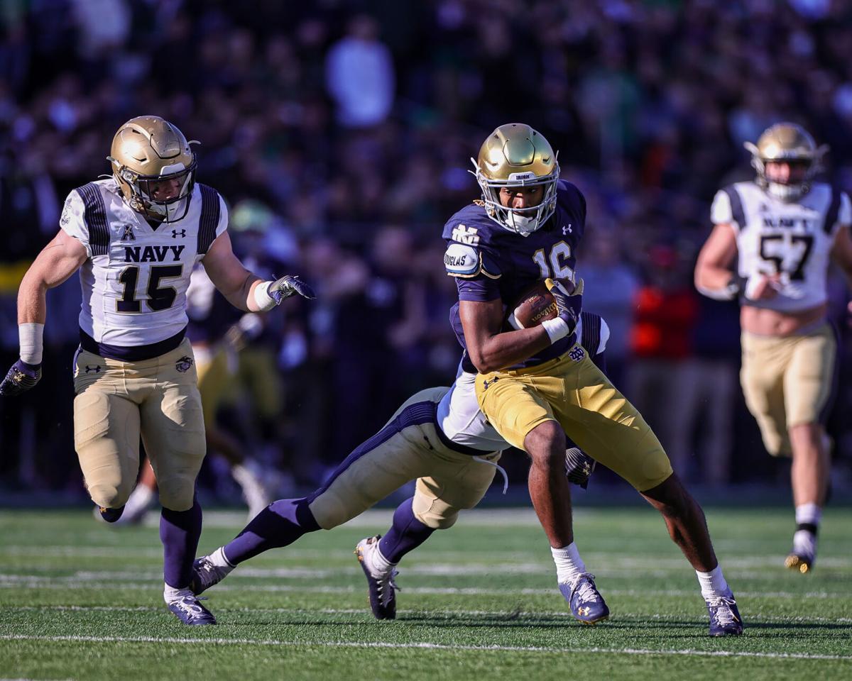 Navy vs Notre Dame - Deion Colzie