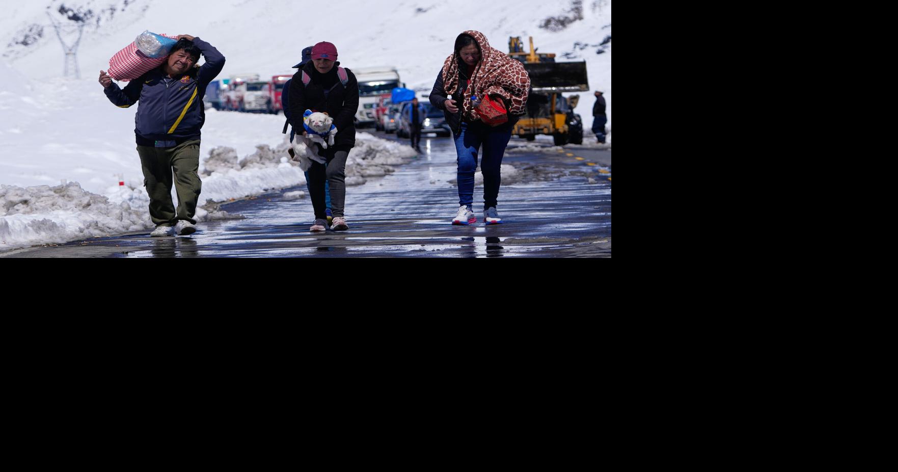APTOPIX Bolivia Snowstorm