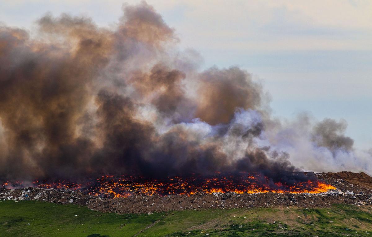 Waste Management's Earthmovers landfill fire Multimedia