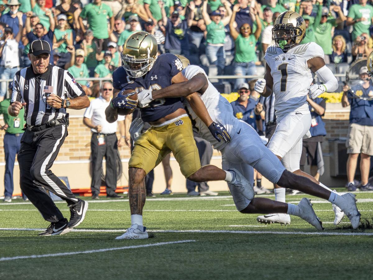 COLLEGE FOOTBALL: SEP 18 Purdue at Notre Dame - Kyren Williams second touchdown