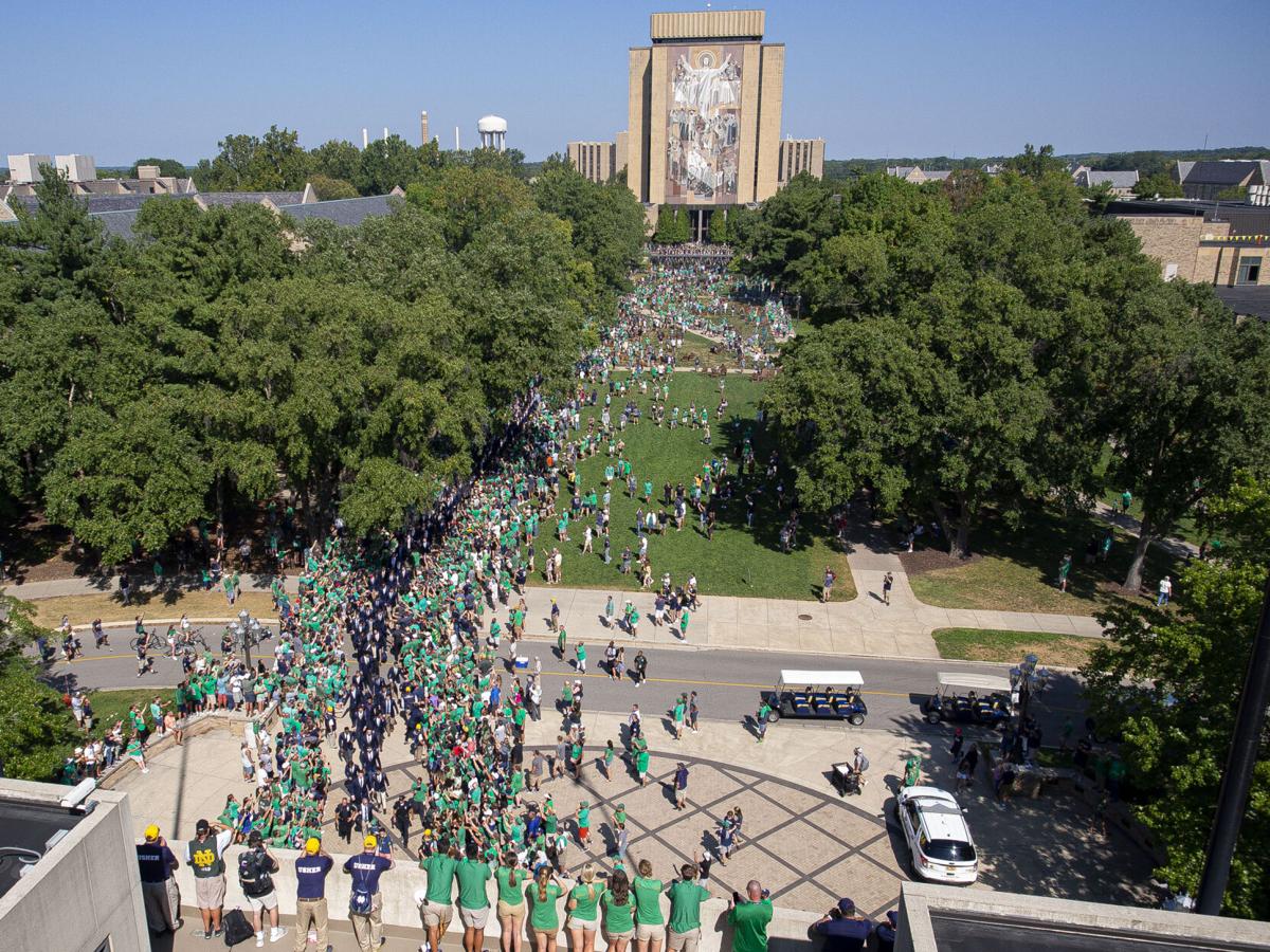 COLLEGE FOOTBALL: SEP 18 Purdue at Notre Dame - player walk