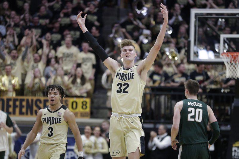 Purdue Basketball Purdue Holds On For Win Over No 6 Spartans