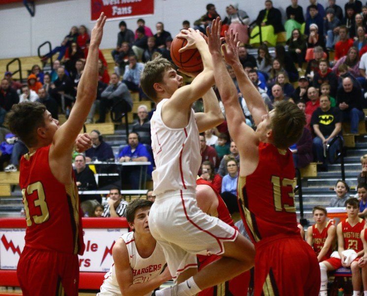 Image result for west noble chargers basketball kpc news