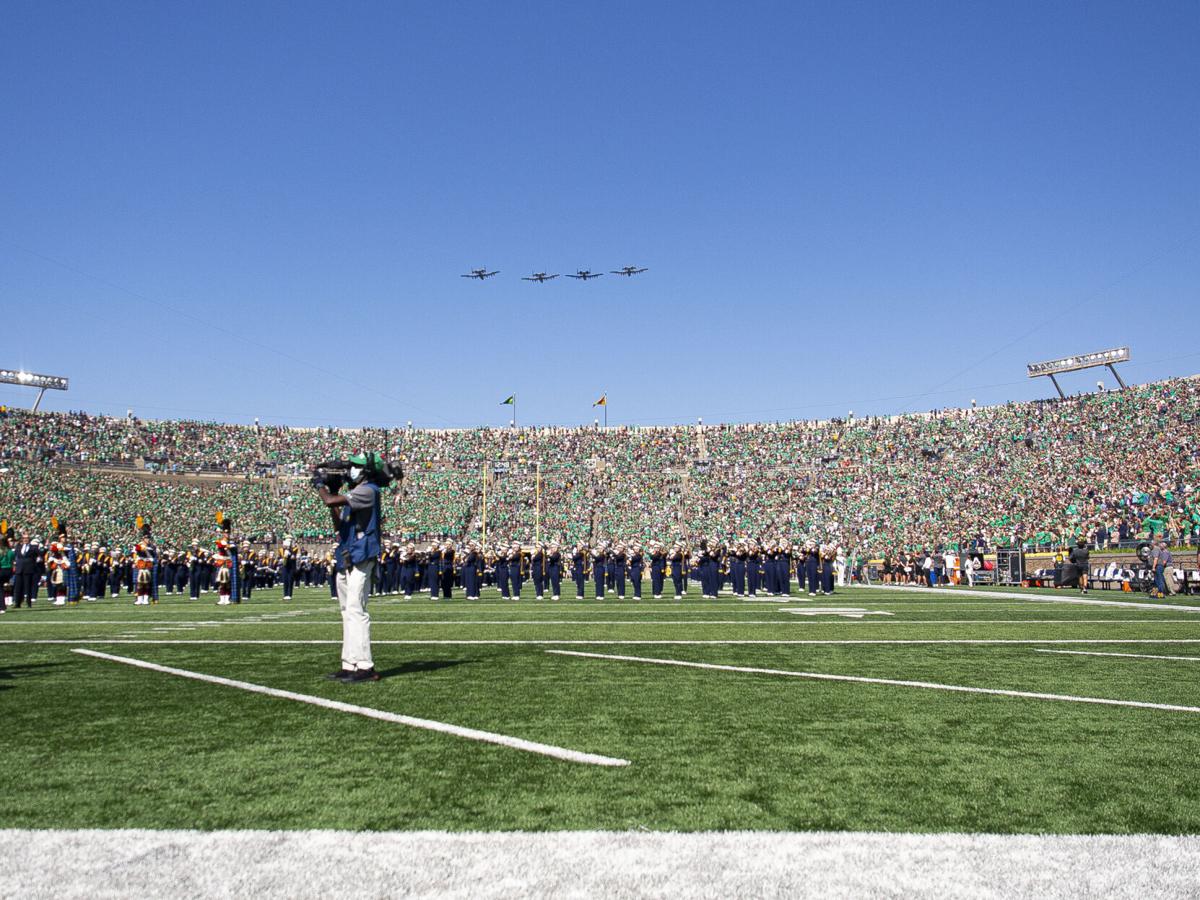 COLLEGE FOOTBALL: SEP 18 Purdue at Notre Dame - flyover 2