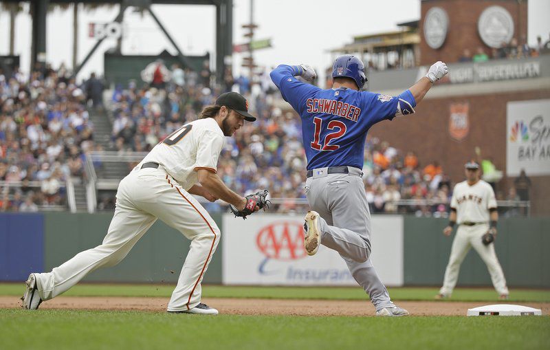 Ryder Jones hits first home run, Giants lose to Cubs