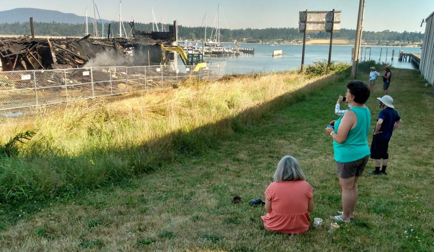 Fire consumes vacant Anacortes codfish packing house Building