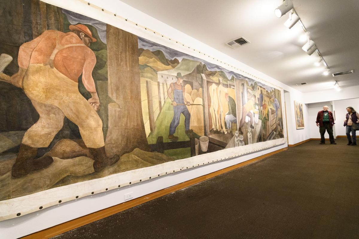 After Long Journey Cumming Mural Back On Display Local News