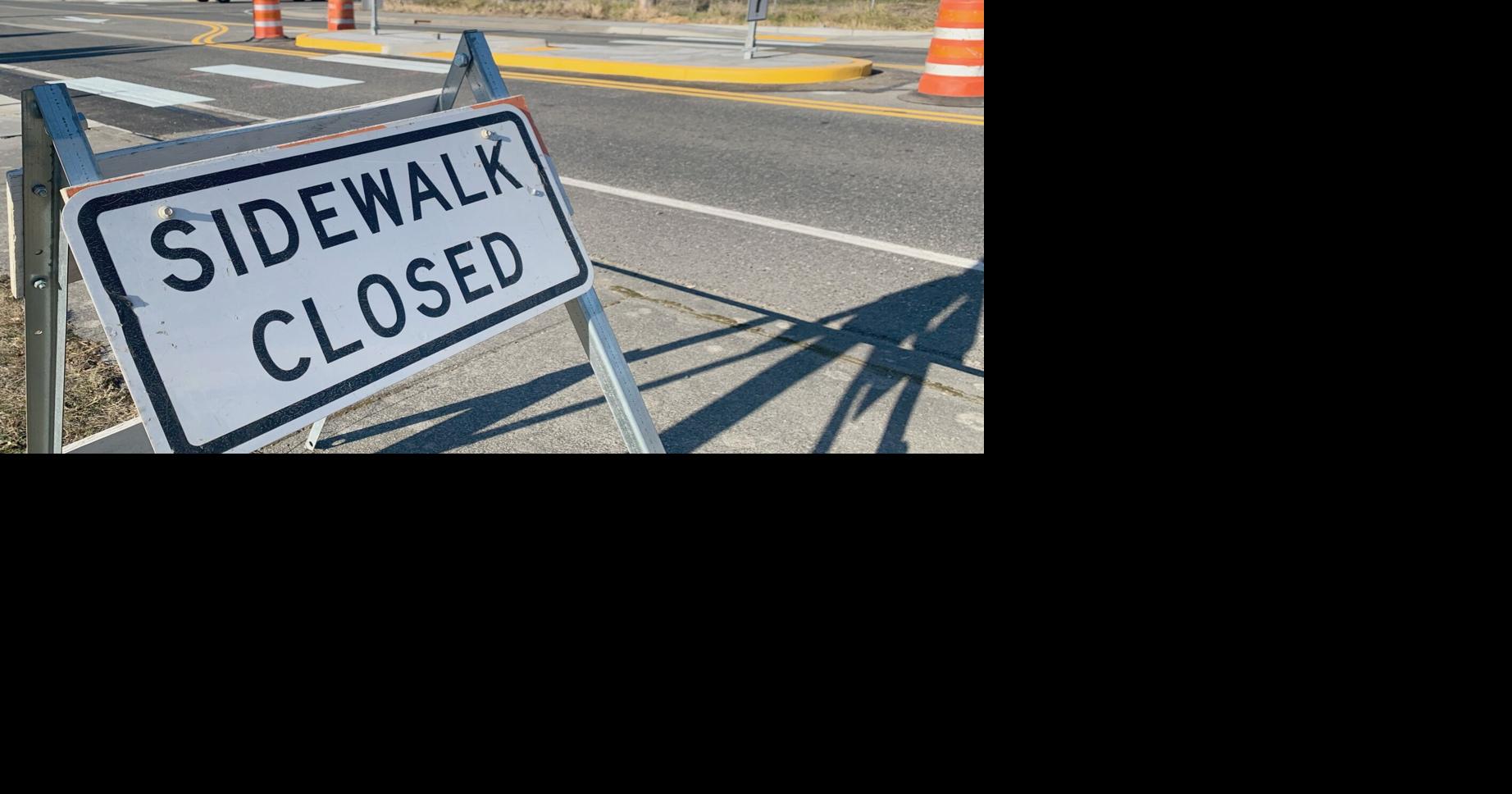 Cook Road crosswalk nearing completion Highway