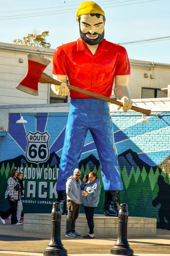 fiberglass chewing tobacco Massive and made of fiberglass, Muffler Men are a Route 66 classic — and  they're multiplying | APG State News