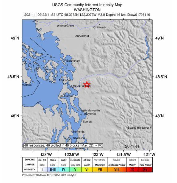 Magnitude 3 earthquake strikes Big Lake  local news |  goskagit.com