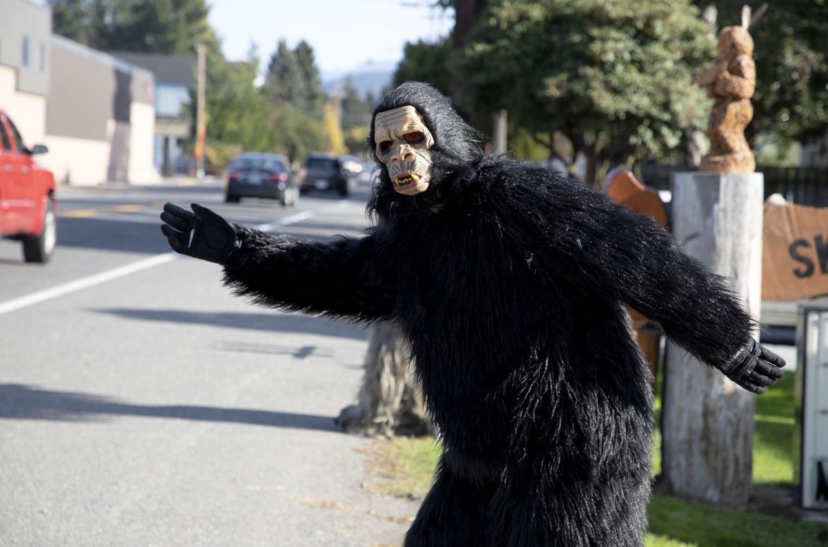 Sasquatch makes a Halloween appearance
