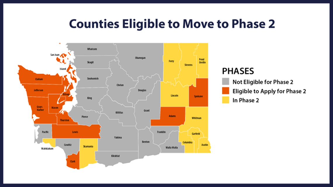 Inslee Announces New Guidelines To Allow 10 More Counties To Move To ...