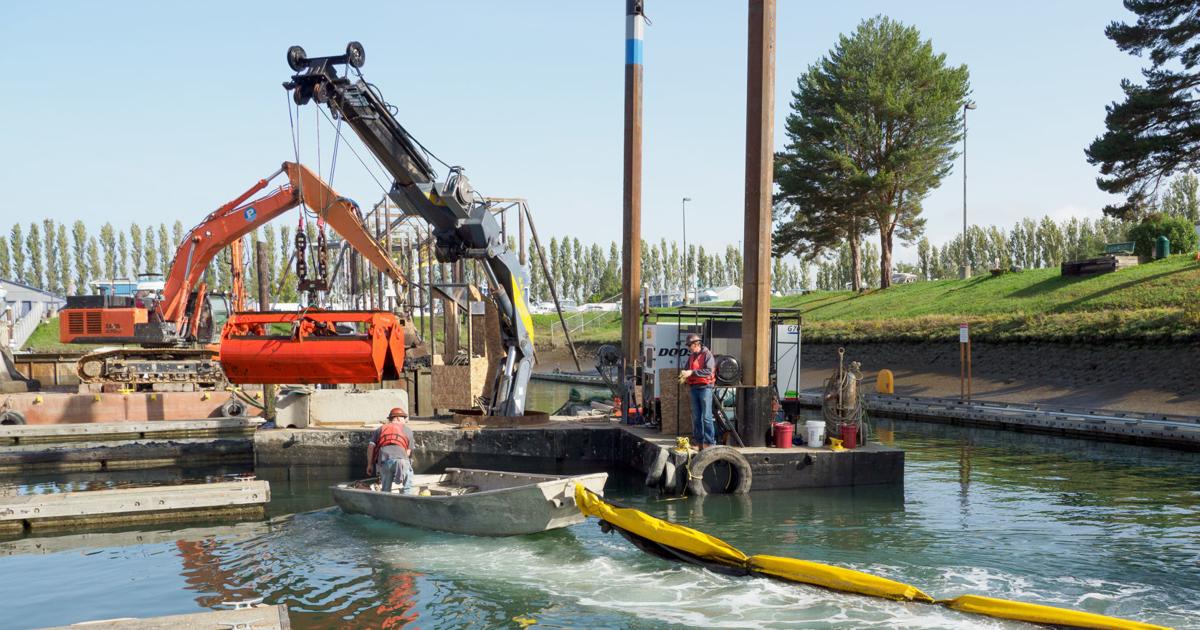 Custom machine dredging at La Conner Marina | News | goskagit.com