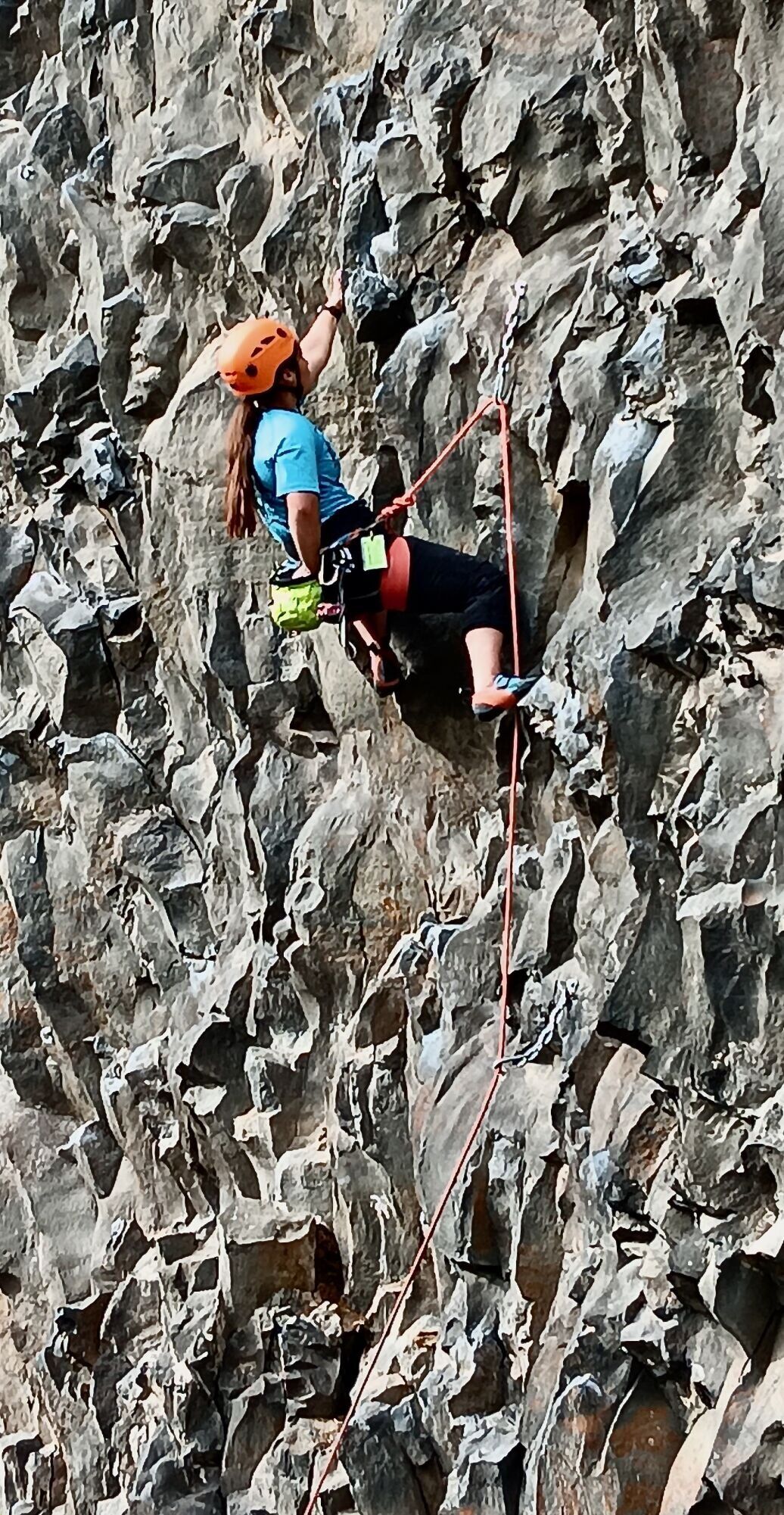 Causing a minor stink at a local rock climbing crag