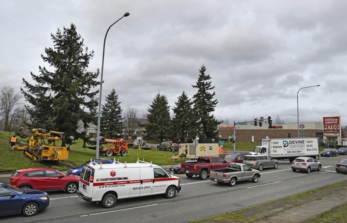 Work Begins On College Way Widening Project Skagit Goskagit Com